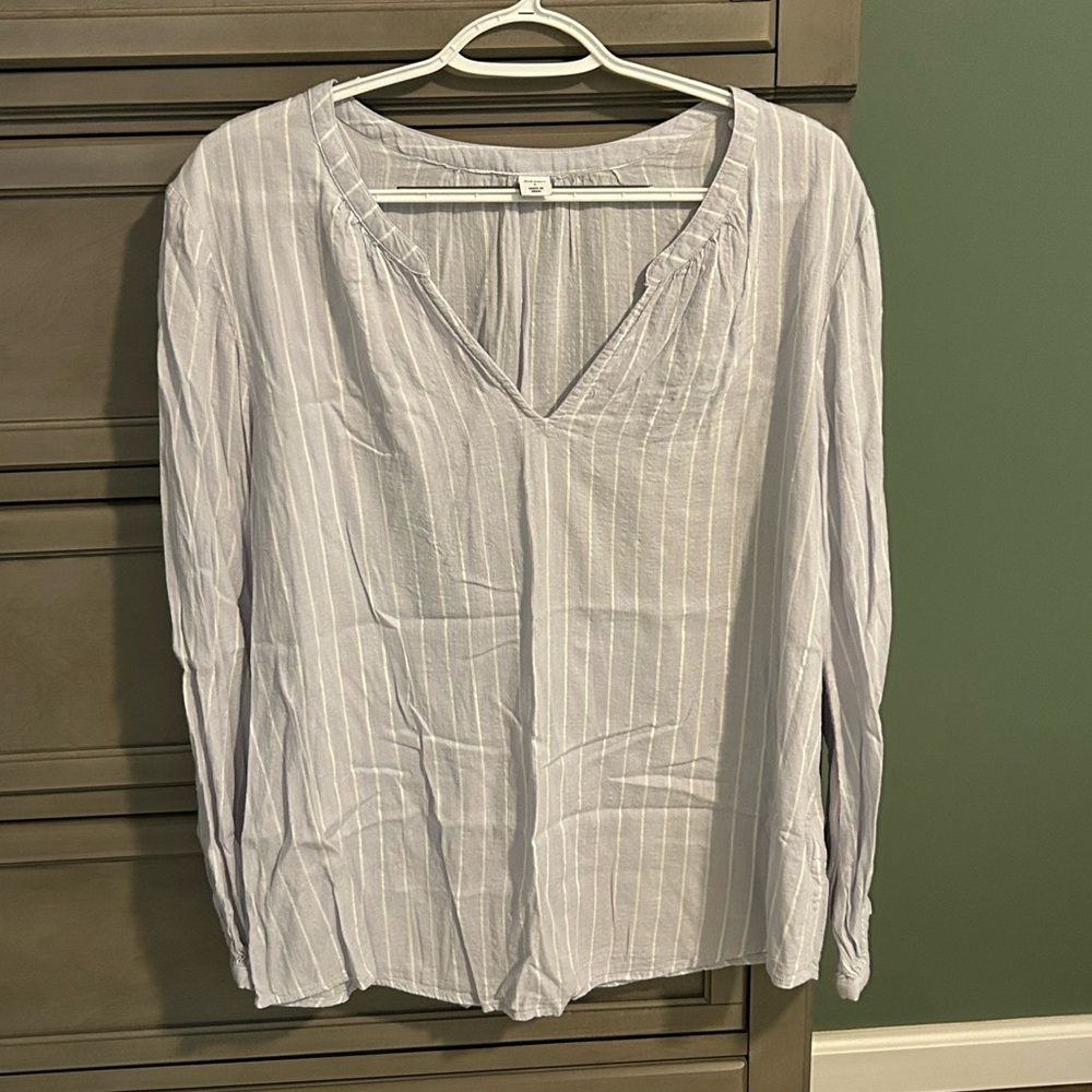 Old navy Women's Striped light blue Blouse